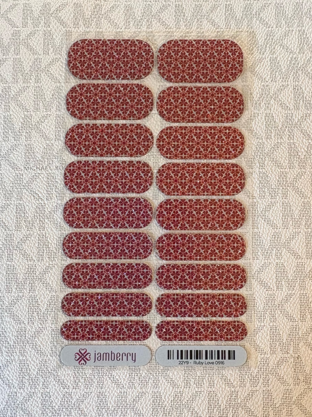 Jamberry Nail Wrap - Ruby Love